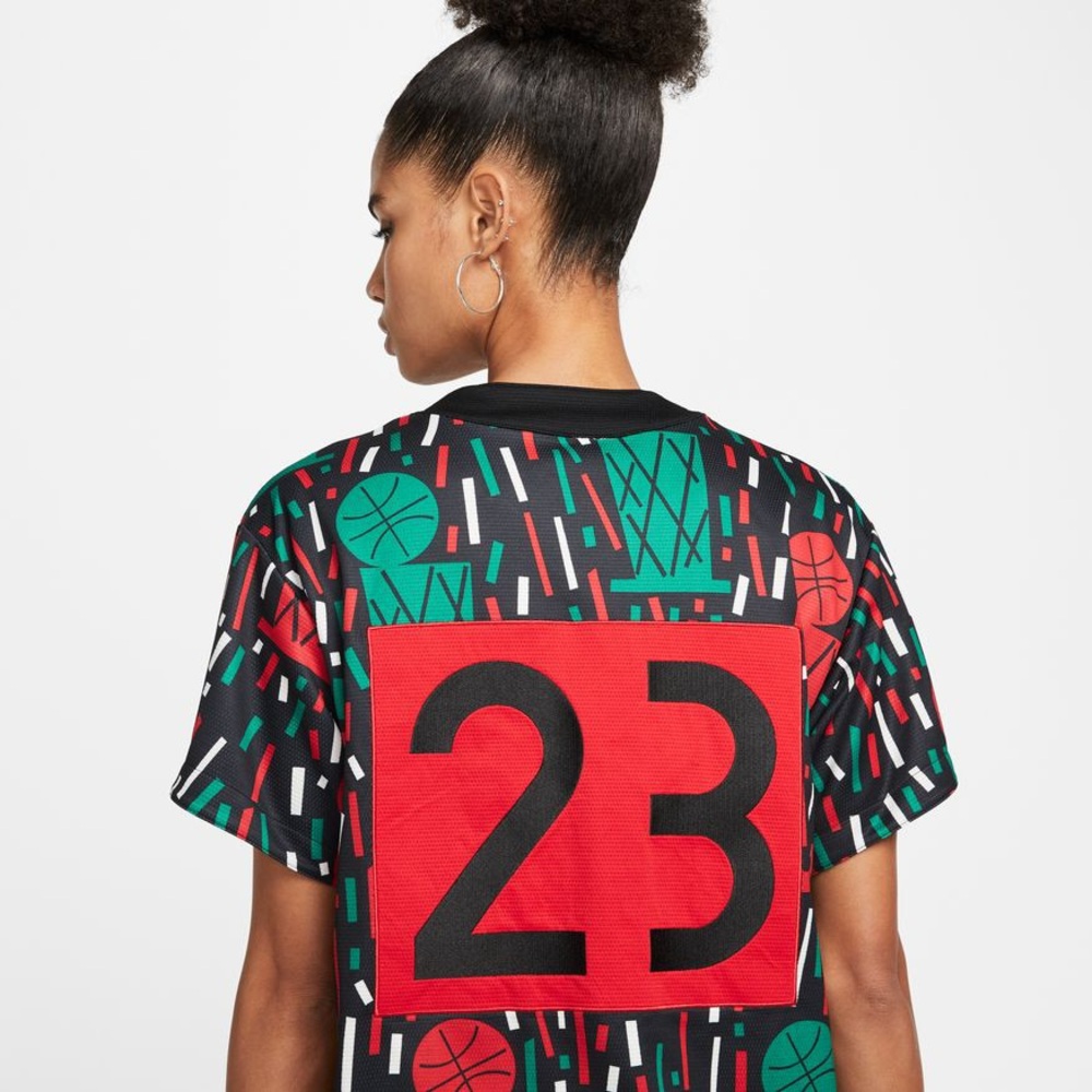 NIKE Jordan x Nina Chanel Button-Down Top - XS Reversible jersey NWT